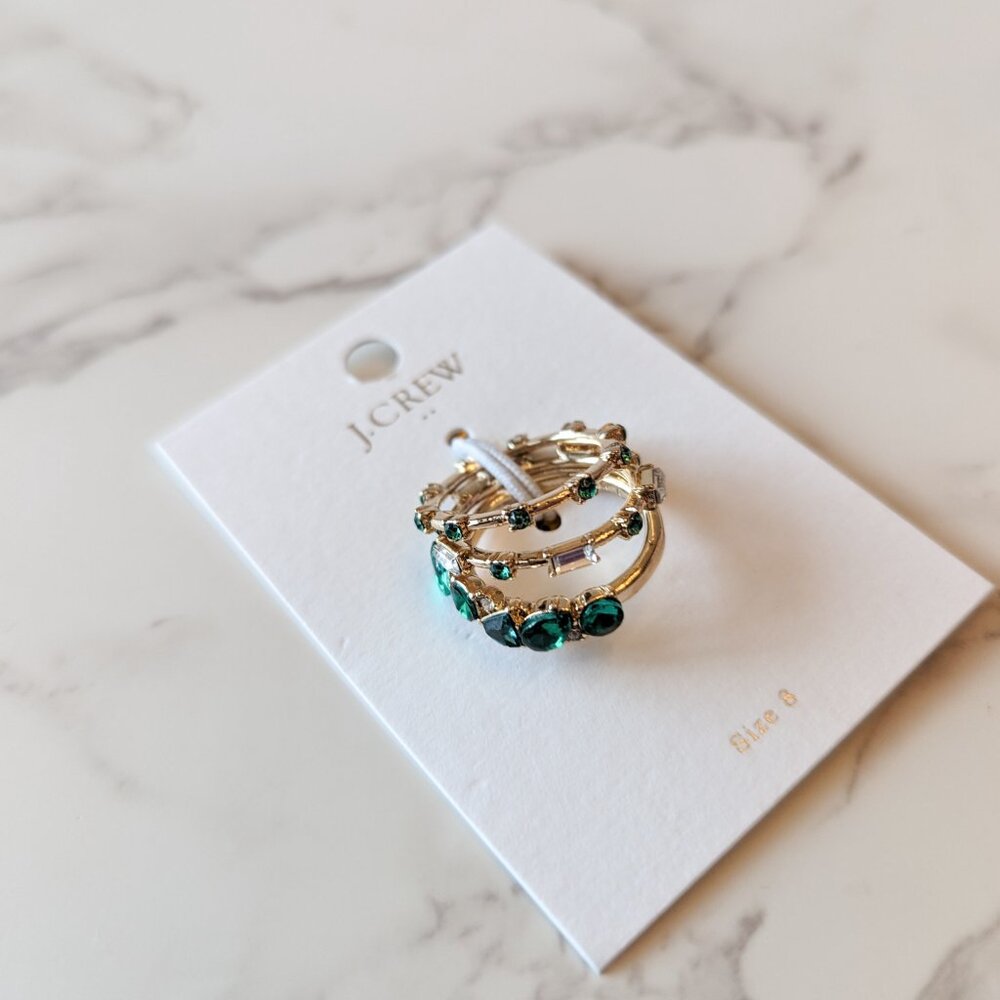 J.Crew Factory Crystal Gems Layering Set - Picture 7 of 7